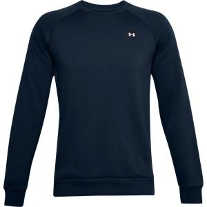 imageUnder Armour Mens Rival Fleece Crew TShirtAcademy Blue 408Onyx White