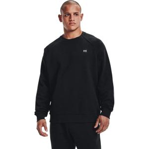 imageUnder Armour Mens Rival Fleece Crew TShirtBlack 001Onyx White