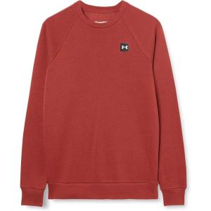 imageUnder Armour Mens Rival Fleece Crew TShirtCinna Red 688Onyx White