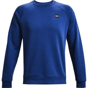 imageUnder Armour Mens Rival Fleece Crew TShirtTech Blue 432Onyx White