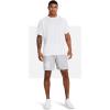imageUnder Armour Mens AcademySteel UA Woven Graphic Modern Low Rise MultiSport Short011 Mod Gray   White