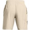 imageUnder Armour Mens AcademySteel UA Woven Graphic Modern Low Rise MultiSport Short289 Khaki Base   Black