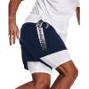 imageUnder Armour Mens AcademySteel UA Woven Graphic Modern Low Rise MultiSport Short408  Academy  White
