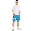 imageUnder Armour Mens AcademySteel UA Woven Graphic Modern Low Rise MultiSport Short419 Capri   White