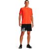imageUnder Armour Mens AcademySteel UA Woven Graphic Modern Low Rise MultiSport ShortBlack 001White
