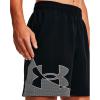 imageUnder Armour Mens AcademySteel UA Woven Graphic Modern Low Rise MultiSport ShortBlack 001White
