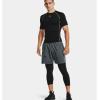 imageUnder Armour Mens AcademySteel UA Woven Graphic Modern Low Rise MultiSport ShortPitch Gray 012Black