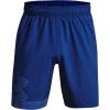 imageUnder Armour Mens AcademySteel UA Woven Graphic Modern Low Rise MultiSport ShortTech Blue 432River
