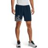 imageUnder Armour Mens AcademySteel UA Woven Graphic Modern Low Rise MultiSport ShortAcademy Blue 408White