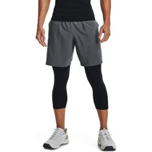 imageUnder Armour Mens AcademySteel UA Woven Graphic Modern Low Rise MultiSport Short012  Pitch Gray  Black