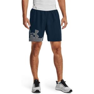 imageUnder Armour Mens AcademySteel UA Woven Graphic Modern Low Rise MultiSport ShortAcademy Blue 408White