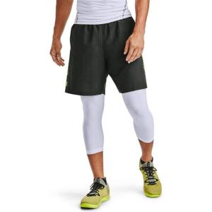 imageUnder Armour Mens AcademySteel UA Woven Graphic Modern Low Rise MultiSport ShortBaroque Green 311Green Citrine