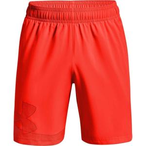 imageUnder Armour Mens AcademySteel UA Woven Graphic Modern Low Rise MultiSport ShortPhoenix Fire 296Radiant Red