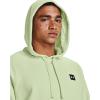 imageUnder Armour Mens Rival Fleece Hoodie369 Phosphor Green   Onyx White