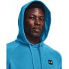 imageUnder Armour Mens Rival Fleece Hoodie419 Capri   Onyx White