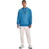 imageUnder Armour Mens Rival Fleece Hoodie437 Petrol Blue Light Heather   Onyx White