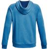 imageUnder Armour Mens Rival Fleece Hoodie437 Petrol Blue Light Heather   Onyx White