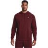 imageUnder Armour Mens Rival Fleece Hoodie690 Chestnut Red   Onyx White
