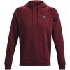 imageUnder Armour Mens Rival Fleece Hoodie690 Chestnut Red   Onyx White