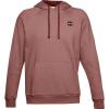 imageUnder Armour Mens Rival Fleece HoodieCinna Red Light Heather 689Onyx White