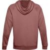 imageUnder Armour Mens Rival Fleece HoodieCinna Red Light Heather 689Onyx White