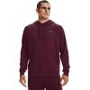 imageUnder Armour Mens Rival Fleece HoodieDark Maroon 601Onyx White