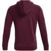 imageUnder Armour Mens Rival Fleece HoodieDark Maroon 601Onyx White