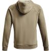 imageUnder Armour Mens Rival Fleece HoodieKhaki Gray Light Heather 038Gray