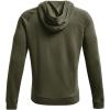 imageUnder Armour Mens Rival Fleece HoodieMarine Od Green Light Heather 390Onyx White