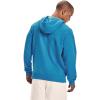 imageUnder Armour Mens Rival Fleece HoodieRadar Blue 422Onyx White