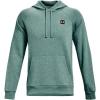 imageUnder Armour Mens Rival Fleece HoodieRetro Teal Light Heather 391Onyx White