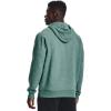 imageUnder Armour Mens Rival Fleece HoodieRetro Teal Light Heather 391Onyx White