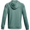 imageUnder Armour Mens Rival Fleece HoodieRetro Teal Light Heather 391Onyx White