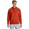 imageUnder Armour Mens Rival Fleece HoodieRich Orange 830Onyx White