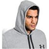 imageUnder Armour Mens Rival Fleece HoodieTrue Gray Heather Black