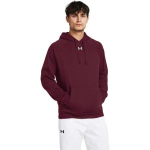 imageUnder Armour Mens Rival Fleece Hoodie609 Maroon   White
