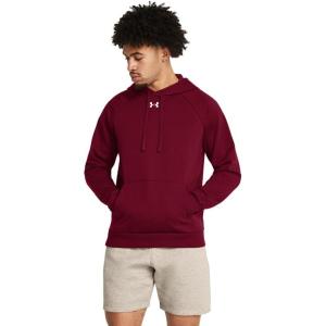 imageUnder Armour Mens Rival Fleece Hoodie625 Cardinal   White