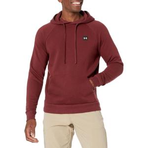 imageUnder Armour Mens Rival Fleece Hoodie690 Chestnut Red   Onyx White