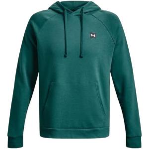 imageUnder Armour Mens Rival Fleece Hoodie722 Coastal Teal   Onyx White