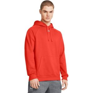 imageUnder Armour Mens Rival Fleece Hoodie860 Dark Orange   White
