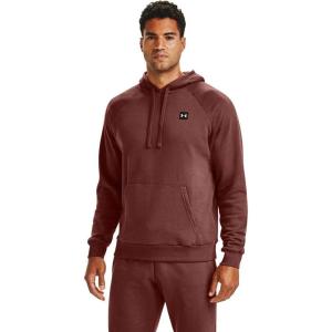 imageUnder Armour Mens Rival Fleece HoodieCinna Red 688Onyx White