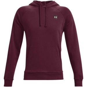 imageUnder Armour Mens Rival Fleece HoodieDark Maroon 601Onyx White
