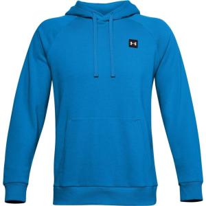 imageUnder Armour Mens Rival Fleece HoodieElectric Blue 428Onyx White