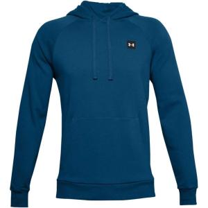 imageUnder Armour Mens Rival Fleece HoodieGraphite Blue 581Onyx White