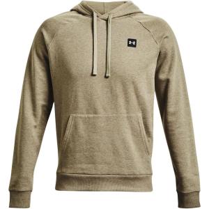 imageUnder Armour Mens Rival Fleece HoodieKhaki Gray Light Heather 038Gray