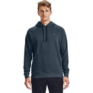 imageUnder Armour Mens Rival Fleece HoodieMechanic Blue 467Onyx White