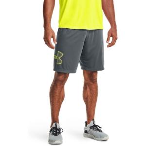 imageUnder Armour Mens Tech Graphic ShortsPitch Gray 014Highvis Yellow