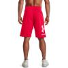 imageUnder Armour Mens Rival Fleece Big Logo Shorts600 Red   Onyx White