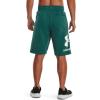 imageUnder Armour Mens Rival Fleece Big Logo Shorts722 Coastal Teal   Onyx White