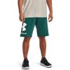 imageUnder Armour Mens Rival Fleece Big Logo Shorts722 Coastal Teal   Onyx White